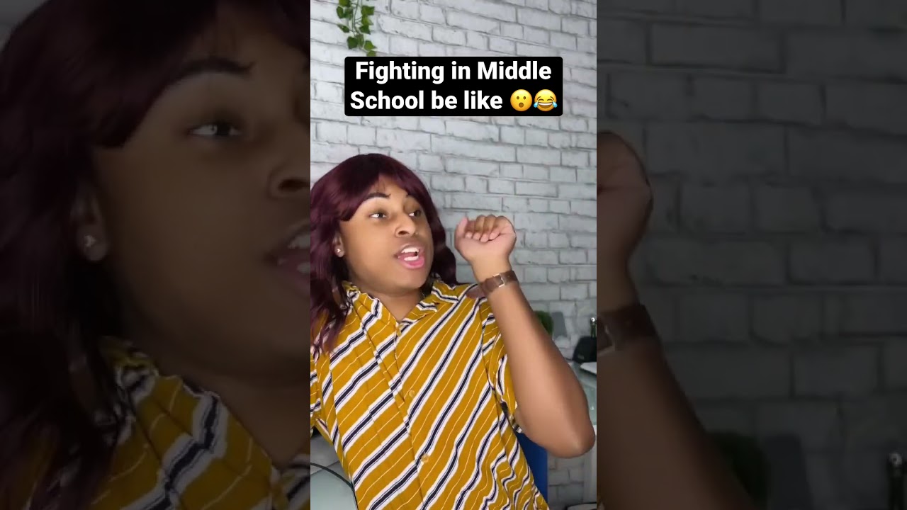 Fighting in Middle School be like! 😮😂 #shorts