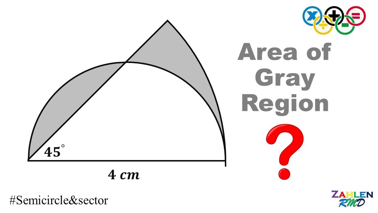 What is the sum of areas of the region shaded in gray? | Challenging Geometry Challenge