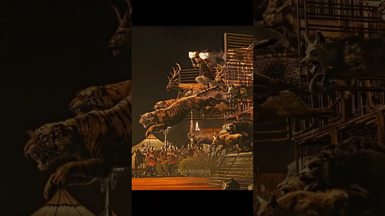 Whole movie is awesome ❤️but this scene 🥶🔥 #indiancinema #youtubeshorts #ssrajamouli #rrrmovie