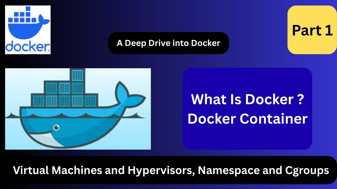 Part 1 Docker | What is Docker | What is Container | What is Virtual Machines and hypervisor | 2025