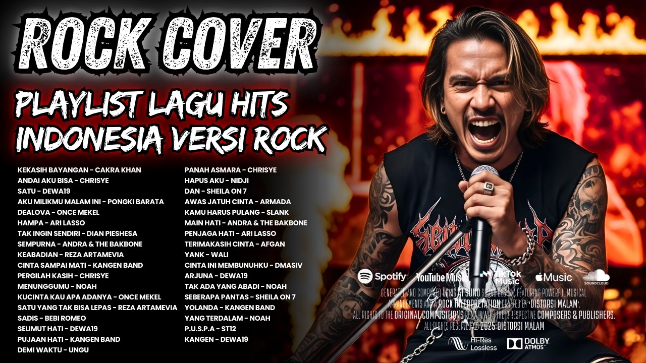Kumpulan Lagu Nostalgia Versi Rock┃Rock Cover by DISTORSI MALAM