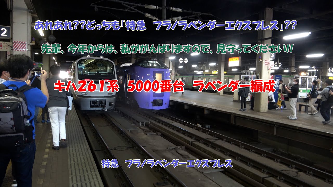 4K キハ261系　5000番台　ラベンダー編成　特急　フラノラベンダーエクスプレス号　#乗って楽しい列車シリーズ　vol.5　新幹線より高い製造コスト?!の新型観光用特急車両が定期運用?