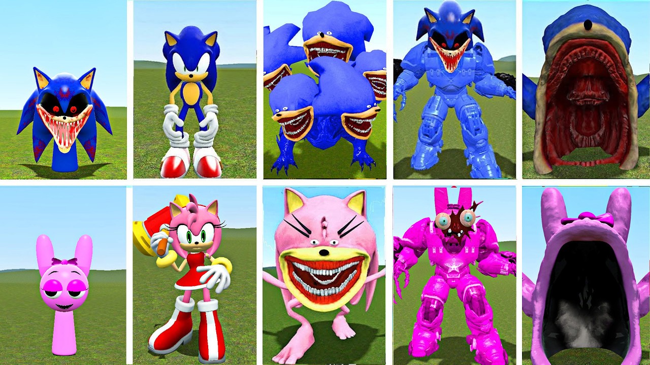 🔥 NEW EVOLUTION! CURSED SHIN SONIC vs AMY ROSE & SPRUNKI PINKI | ULTIMATE BATTLE in GMOD | WHO WIN?