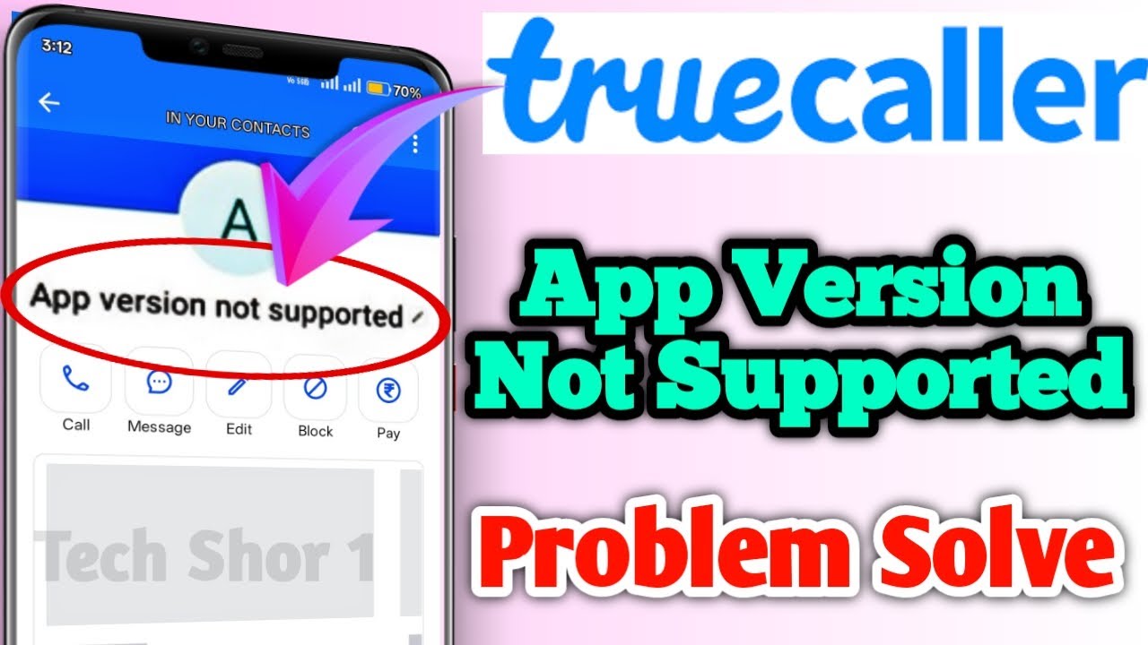 Truecaller App version not supported Problem | How to Fix App version not supported Truecaller