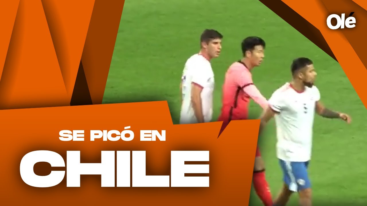 SE PIC&Oacute;: Paulo D&iacute;az, a los empujones con un compa&ntilde;ero de Chile... &iexcl;Los tuvo que frenar Son!
