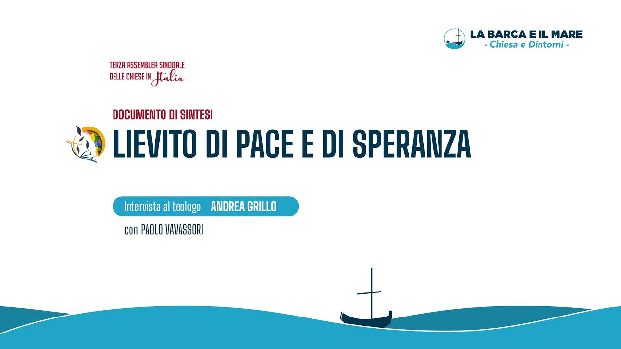 “Lievito di pace e di speranza”: analisi del Sinodo con Andrea Grillo