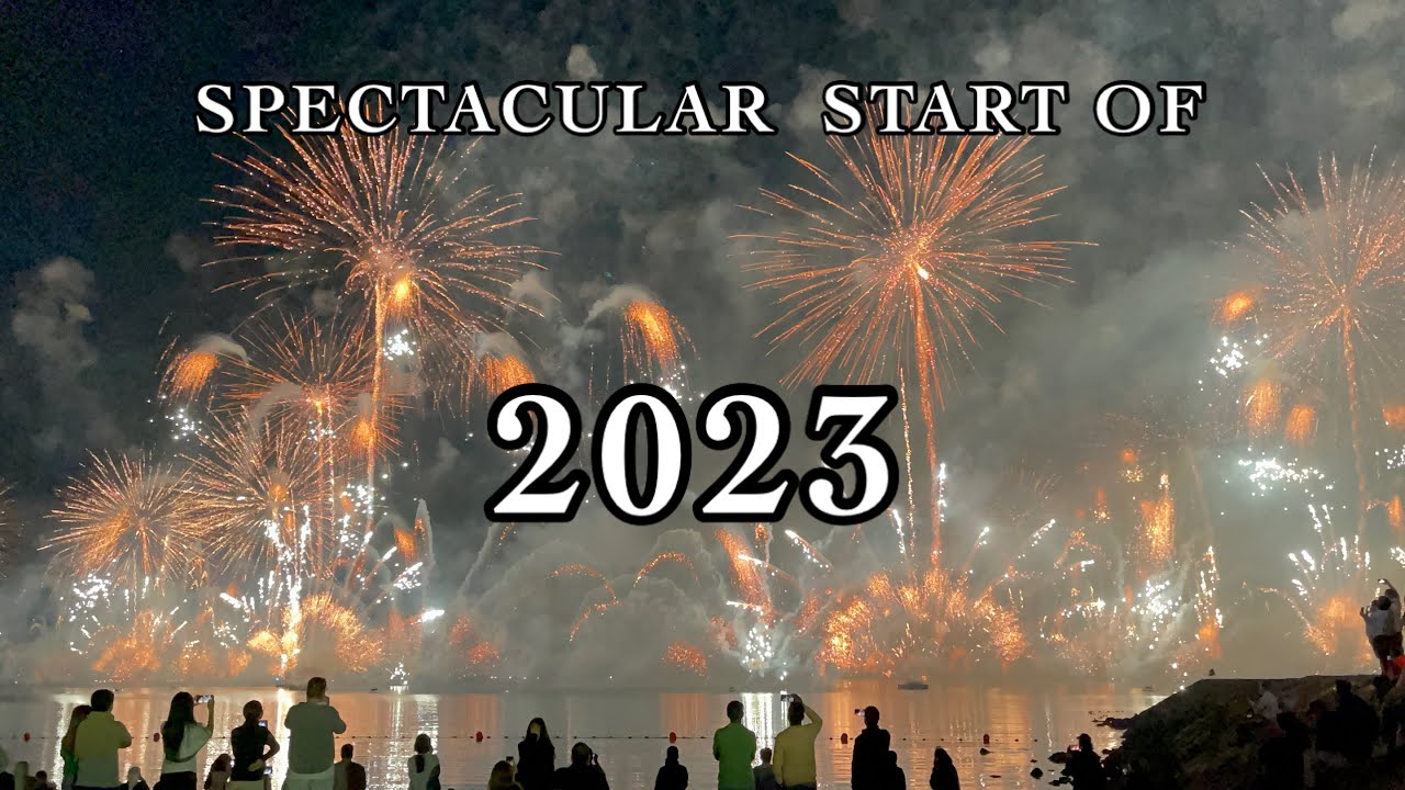 Ras Al Khaimah Fireworks NYE 2023 Live at Al Marjan😱👏💃