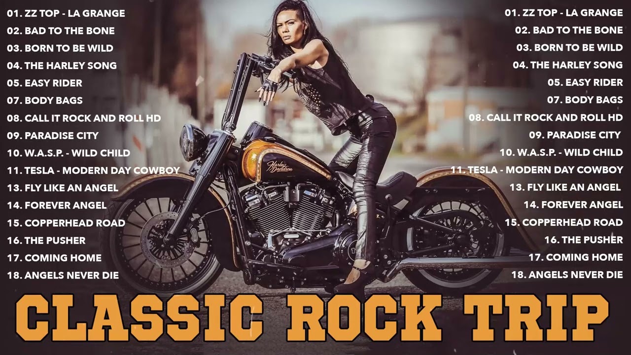 Biker Music 2023, Road - Best Road Trip Rock Songs - Best Driving Motorcycle Rock Songs All Time