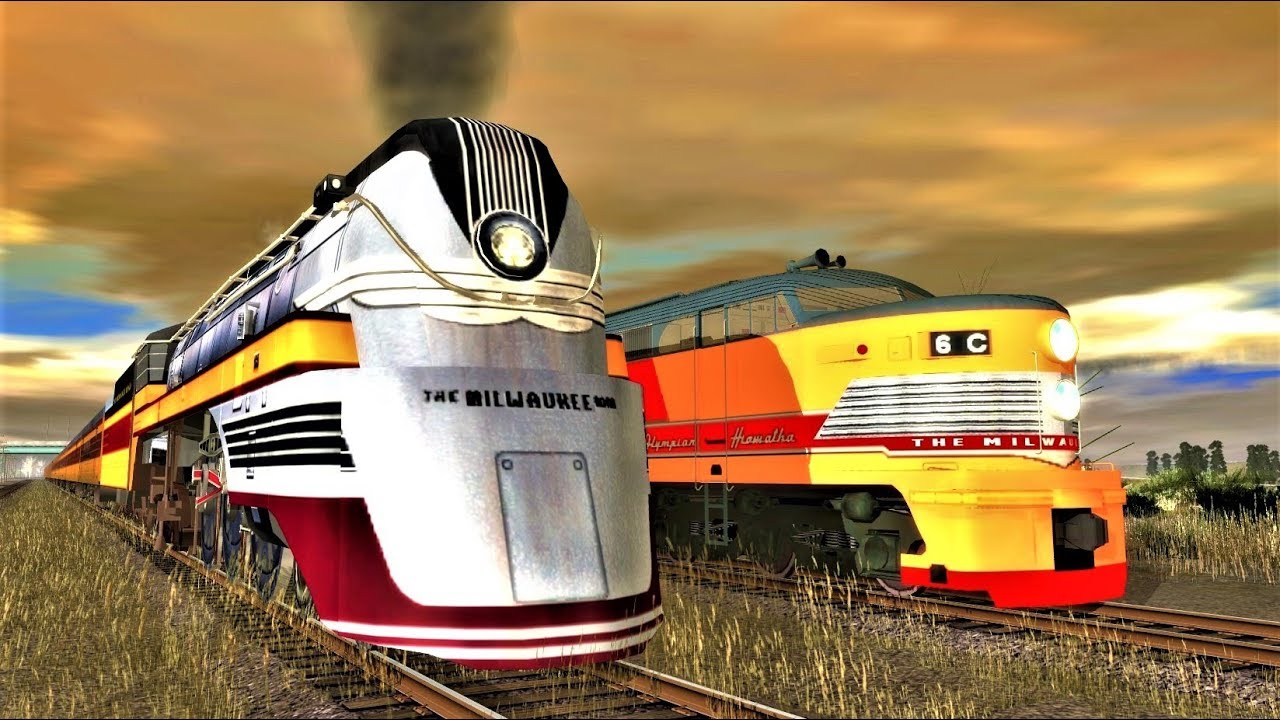 [Steam vs Diesel] Milwaukee Road Class F-7 vs FM Erie-Built - Trainz