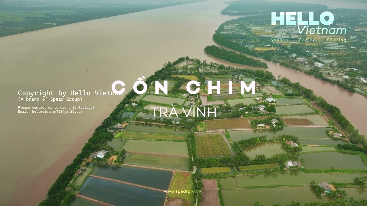 Hello Vietnam | Footage - Stock 4K | Cồn Chim – Nét Bình Yên Giữa Lòng Trà Vinh