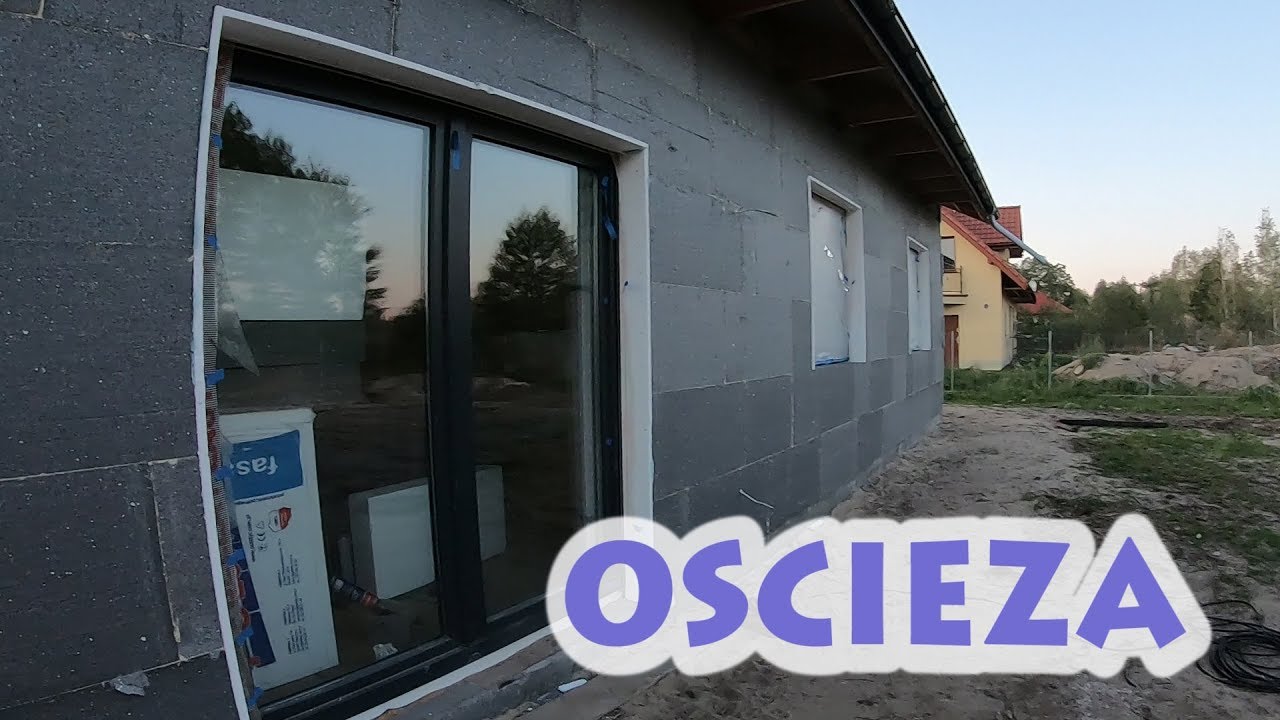 Jak wykończyć okna styropianem, wklejamy glify