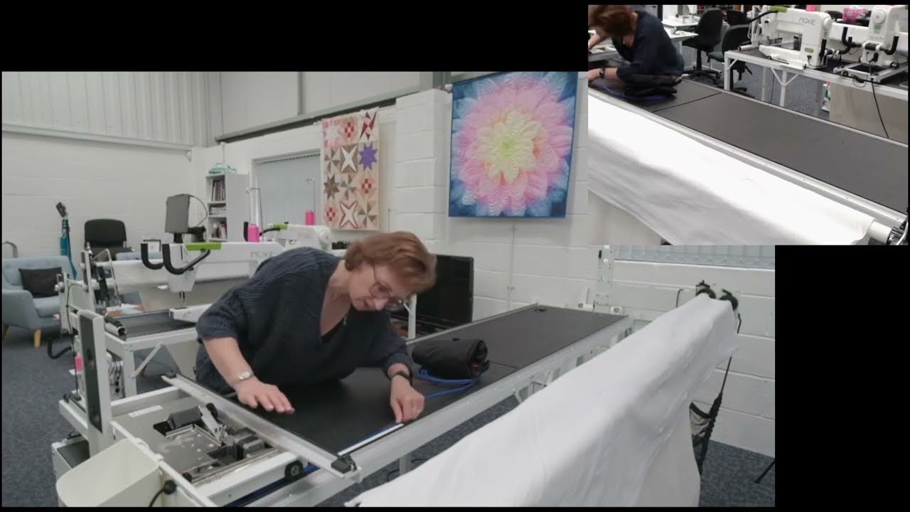 Installing a Pro Stitcher Lite Flexi Rack on Handi Quilter Loft Frame for Moxie and Simply Sixteen