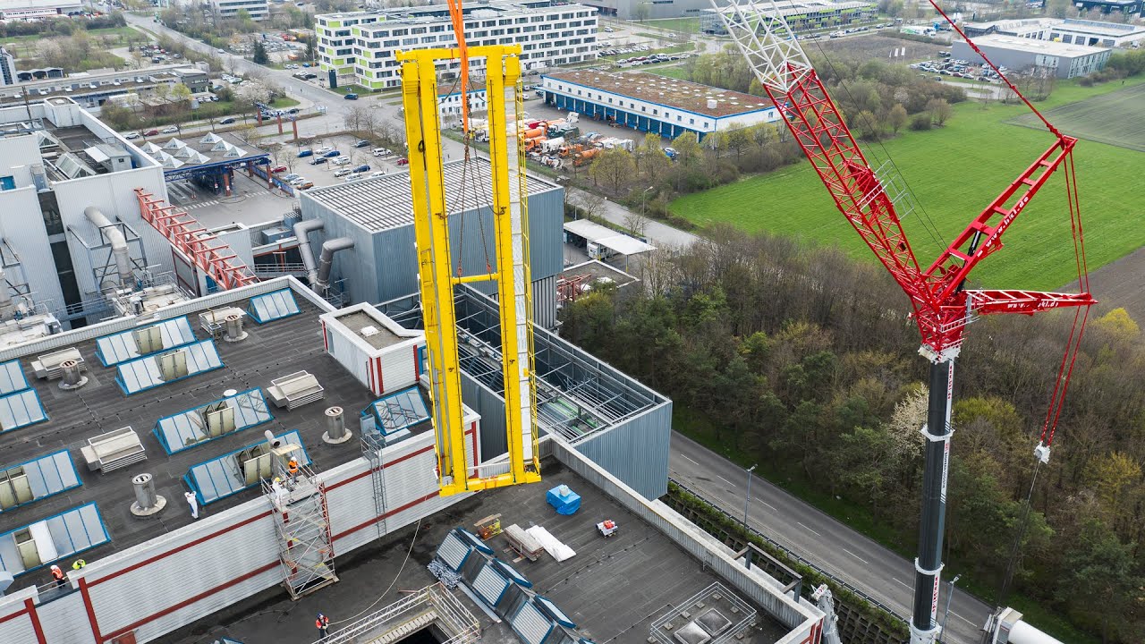 KRANWECHSEL bei der AVA Abfallverwertung Augsburg