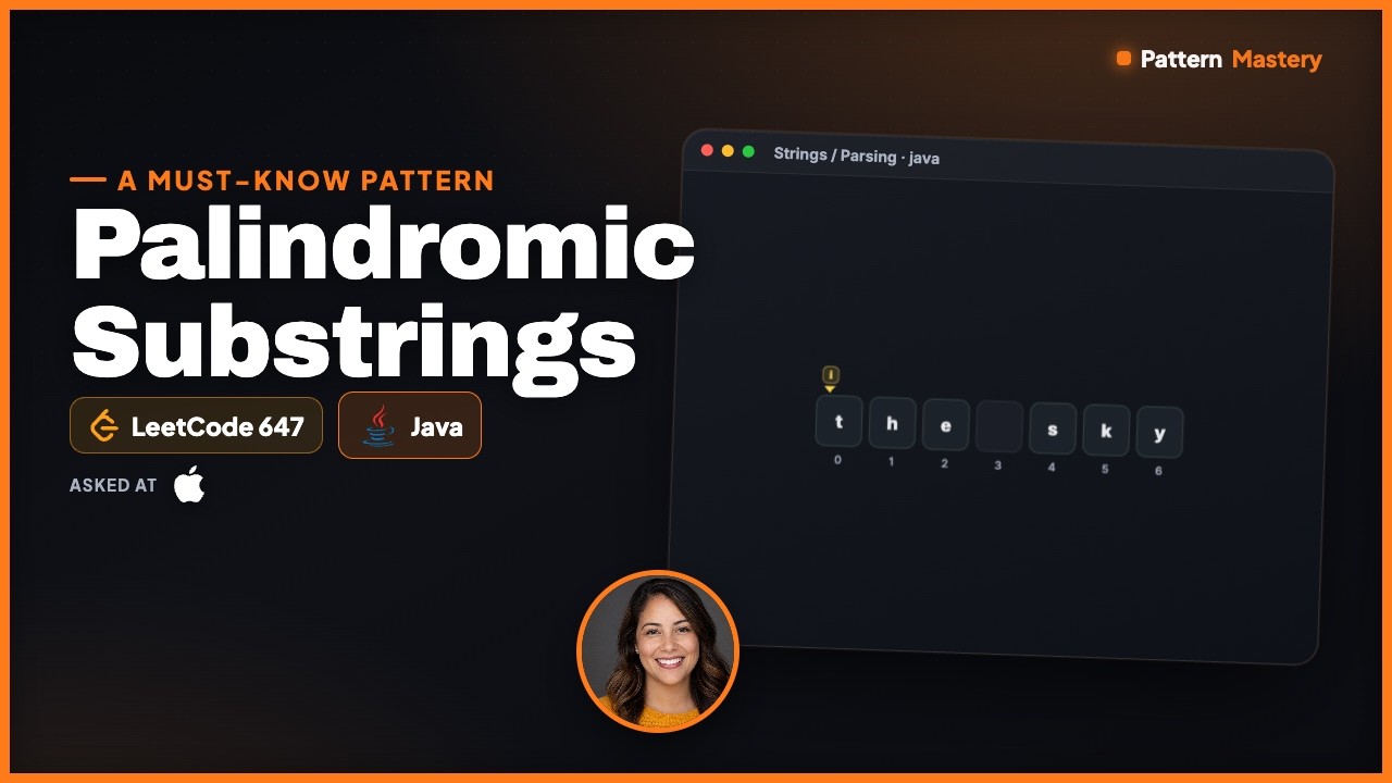 [Java] Palindromic Substrings - Leetcode 647 -- Illustrated! | Pattern Mastery