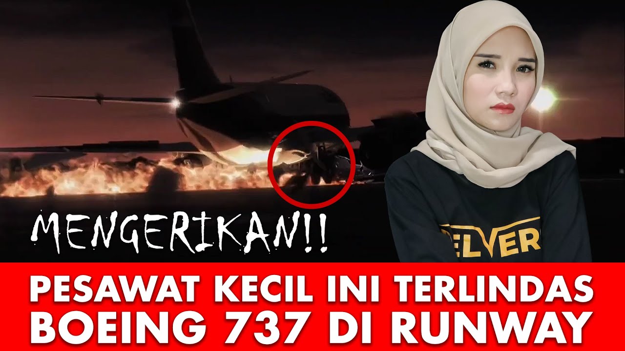 Pesawat Kecil ini Terlindas Boeing 737 di Runway | UsAir 1493 vs SKW 5569