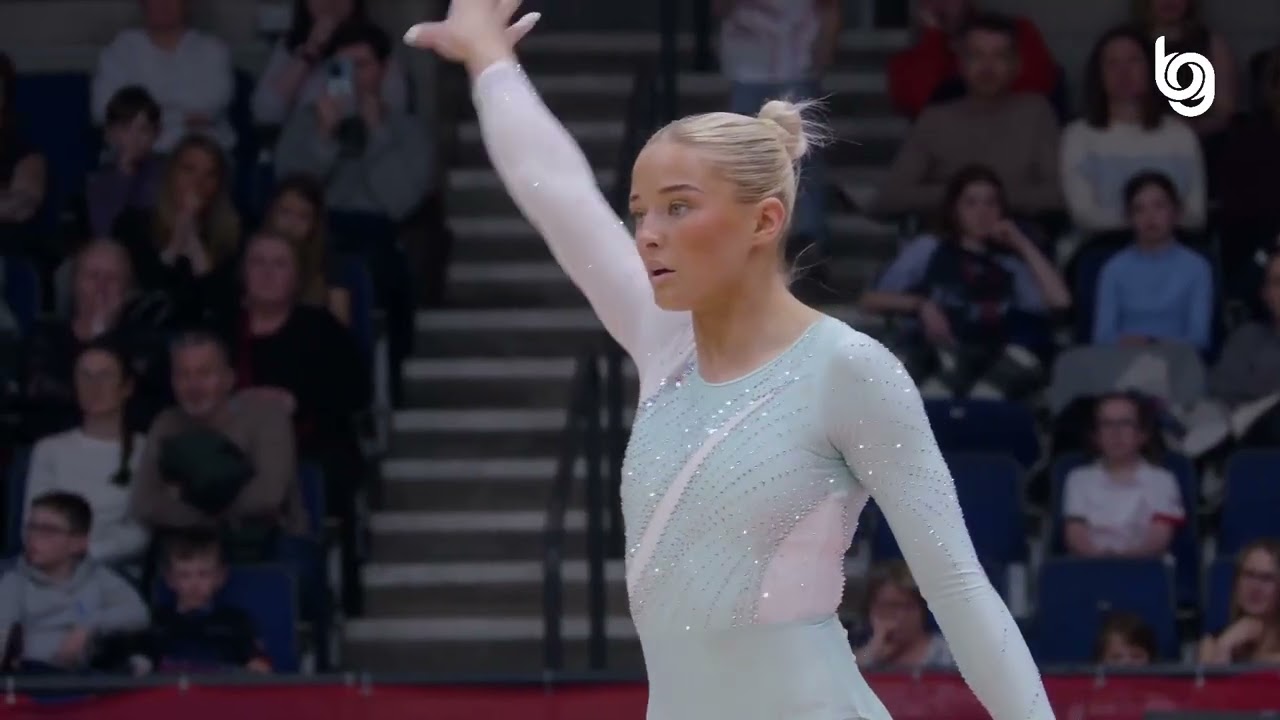Выступление Руби Эванс на вольных упражнениях на чемпионате Великобритании