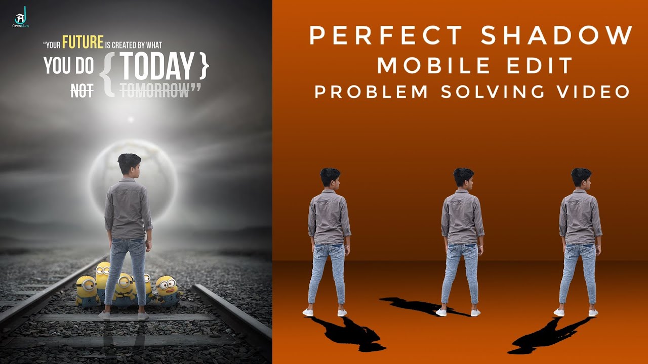 Fully shadow work and manipulation editing in mobile