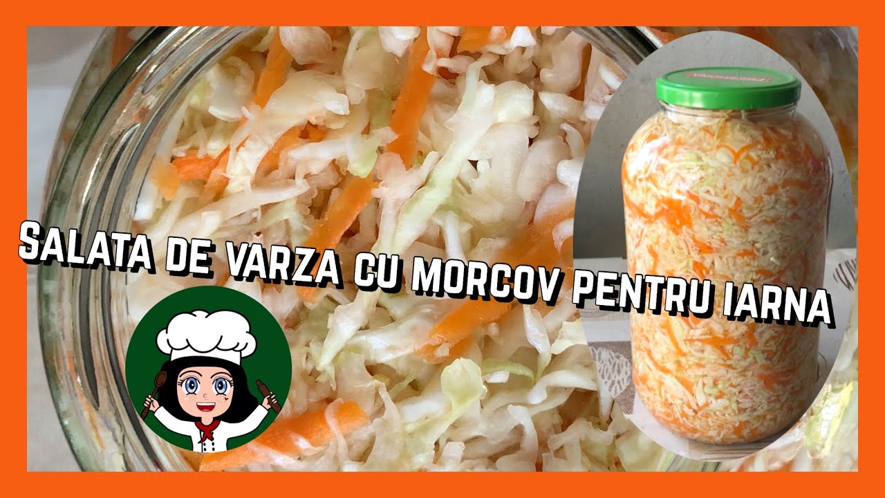 Salata de varza cu morcov la borcan|Conserve pentru iarna|PASSION