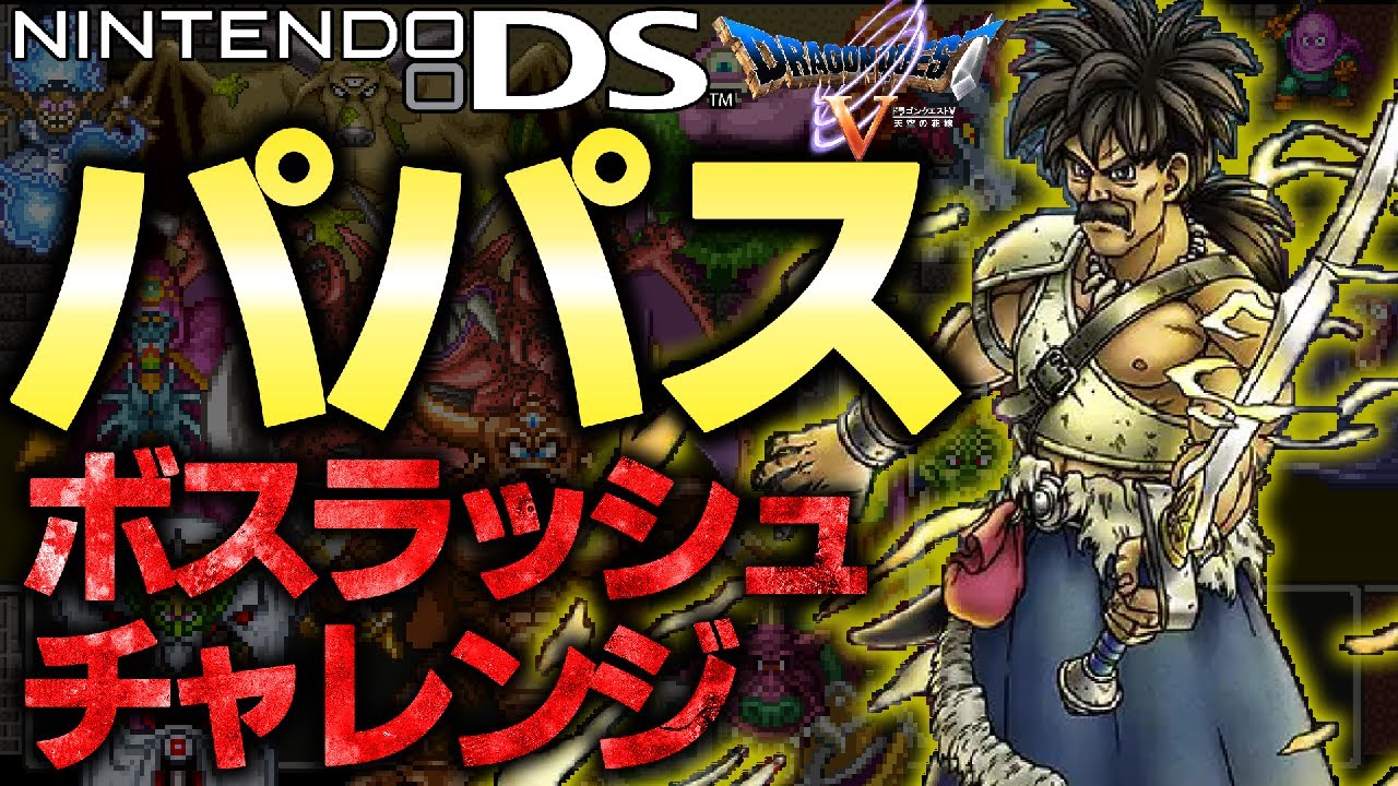 【DS版魔改造DQ5生存ifルート】勇者パパス ボスラッシュ ソロチャレンジ【ドラゴンクエスト5リメイクチート】