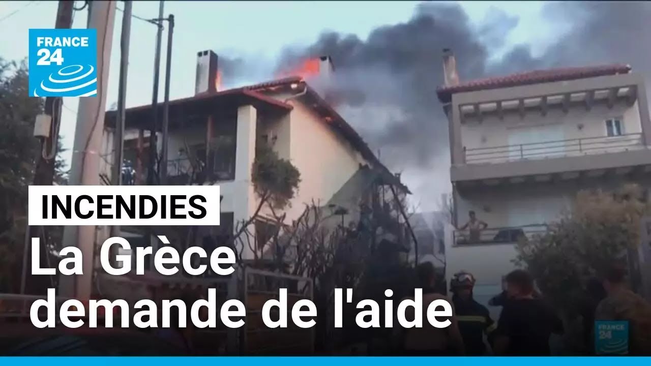 Violents feux de forêts : la Grèce demande de l'aide • FRANCE 24