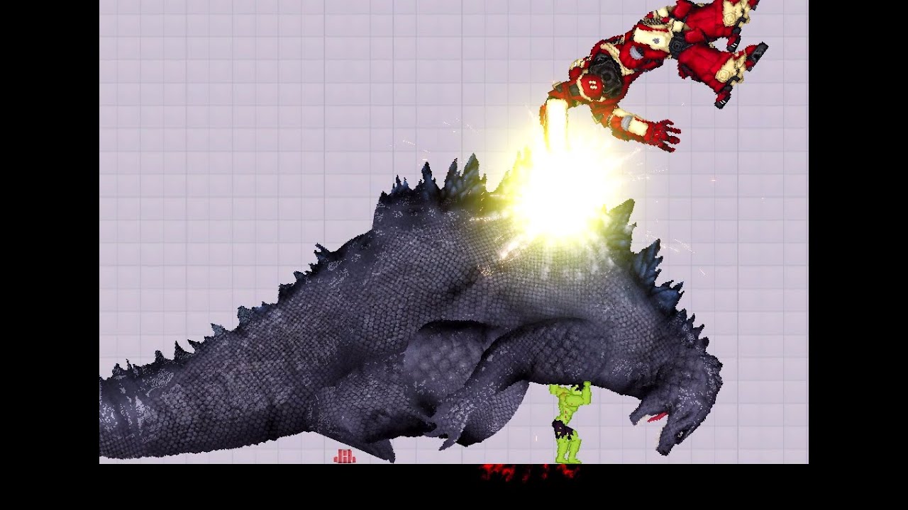 iron man and hulk vs godzila
