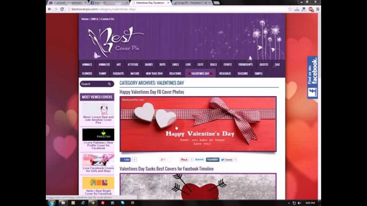 Valentines Day 2014 Facebook Covers Video for Your Timelines