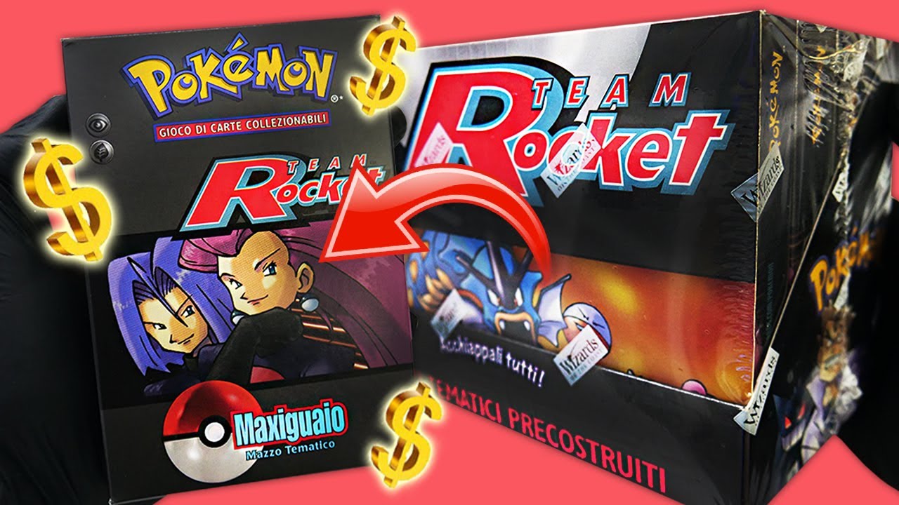APRO IL RARISSIMO MAZZO TEMATICO MAXIGUAIO DEL SET TEAM ROCKET POKEMON!