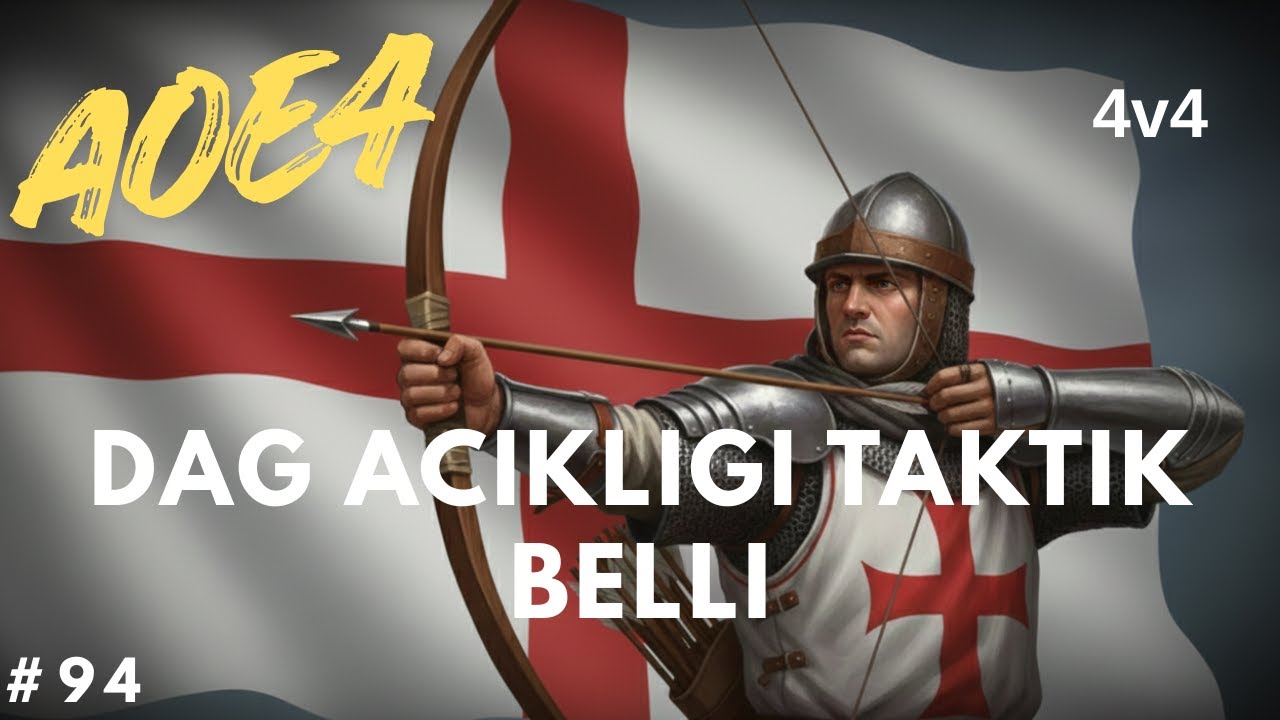 İngiliz - 4v4 - Dağ Açıklığı Taktik Belli - #aoe4 94