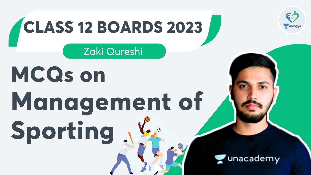 MCQs on Management of Sporting Events | Unit-1 | Class 12 Boards 2023 | Zaki Qureshi