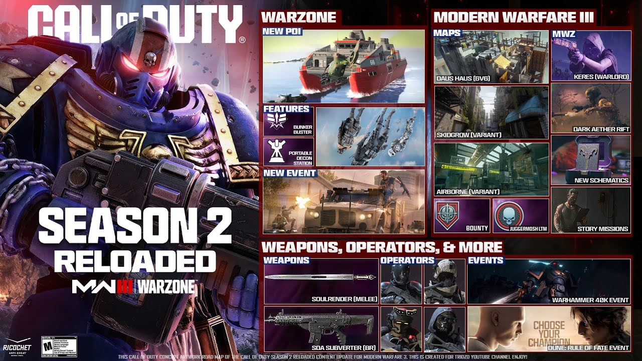 FULL MW3 Season 2 Reloaded Update Road Map! (NEW Events, Trailer, Content & MORE) - Modern Warfare 3