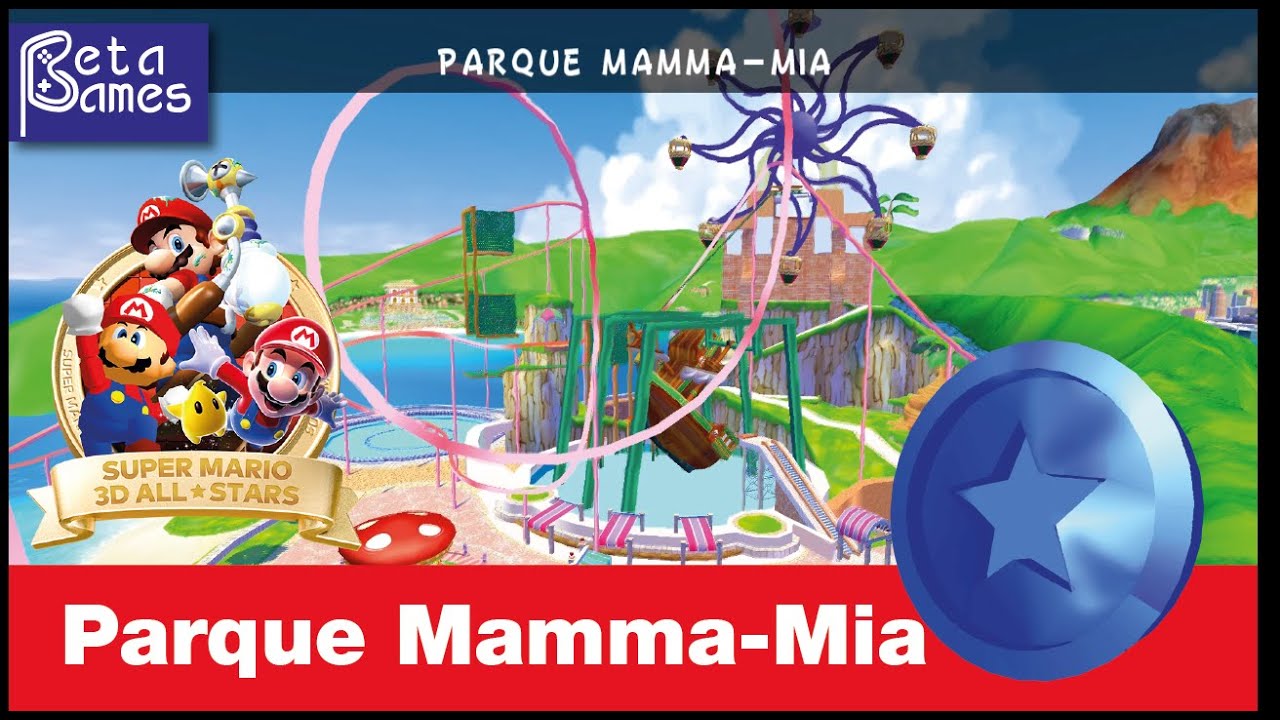 Todas las monedas azules Parque Mamma Mia | Super Mario 3D All-Stars (Super Mario Sunshine)