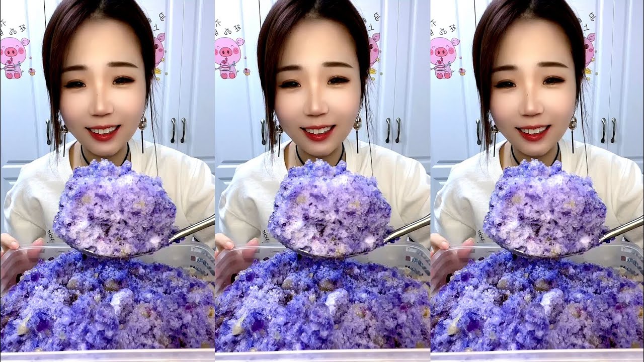 ASMR SHAVED ICE EATING / ICE EATING
