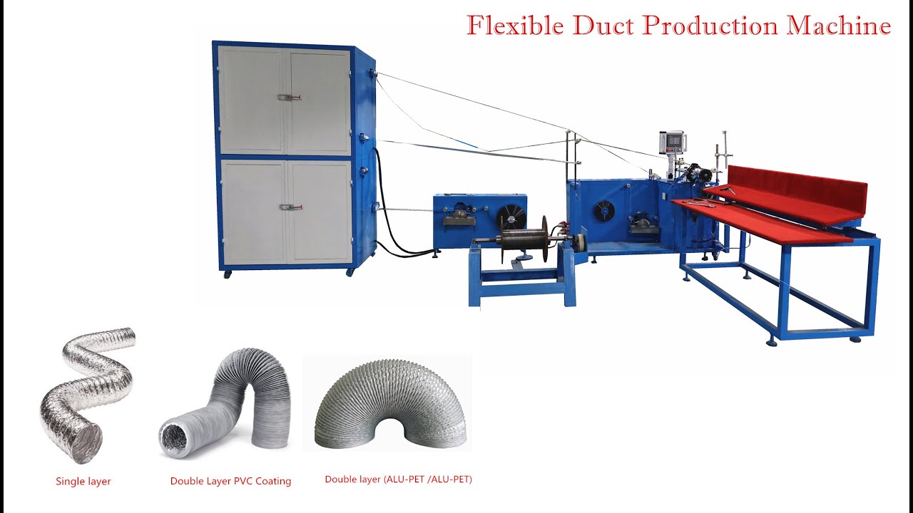 Flexible Duct Production Machine#Aluminum Foil Ventilation Flexible air Duct