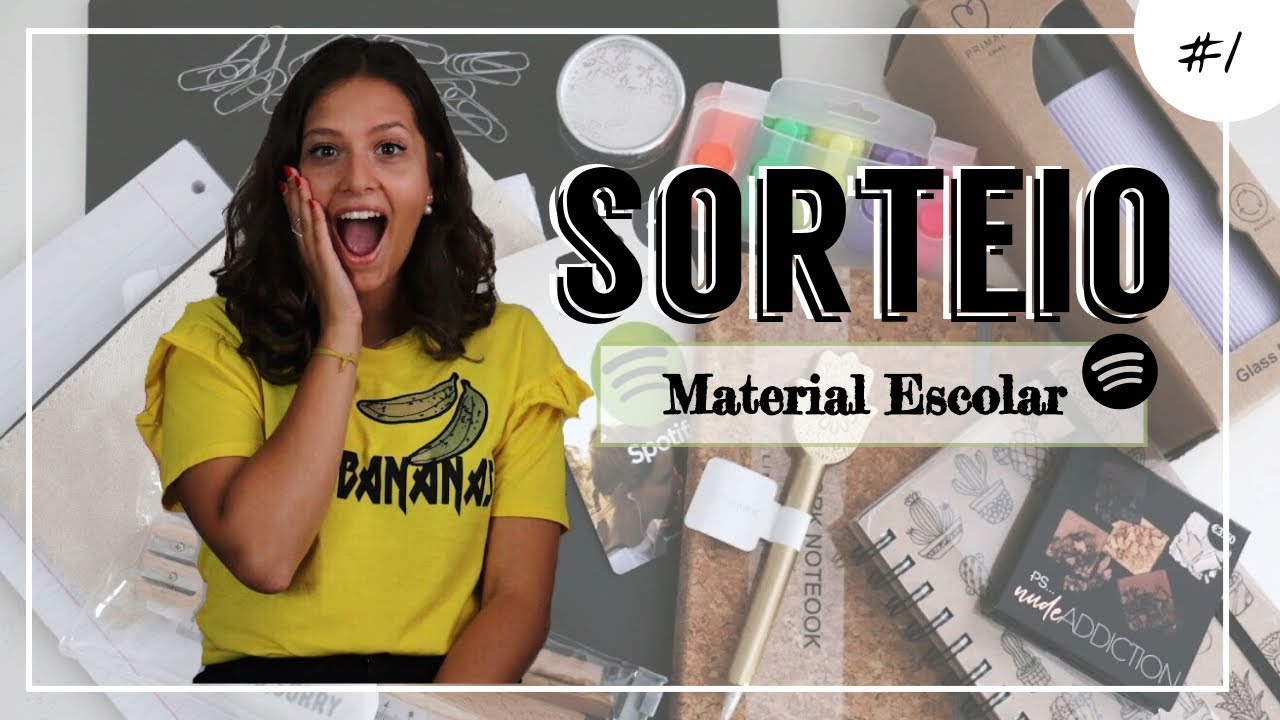 SORTEIO DE MATERIAL ESCOLAR 📚🎵 | Regresso às Aulas 2018 *TERMINADO*