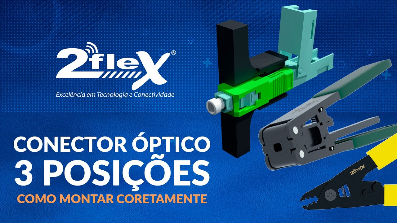 Como montar o Conector Óptico 3 posições