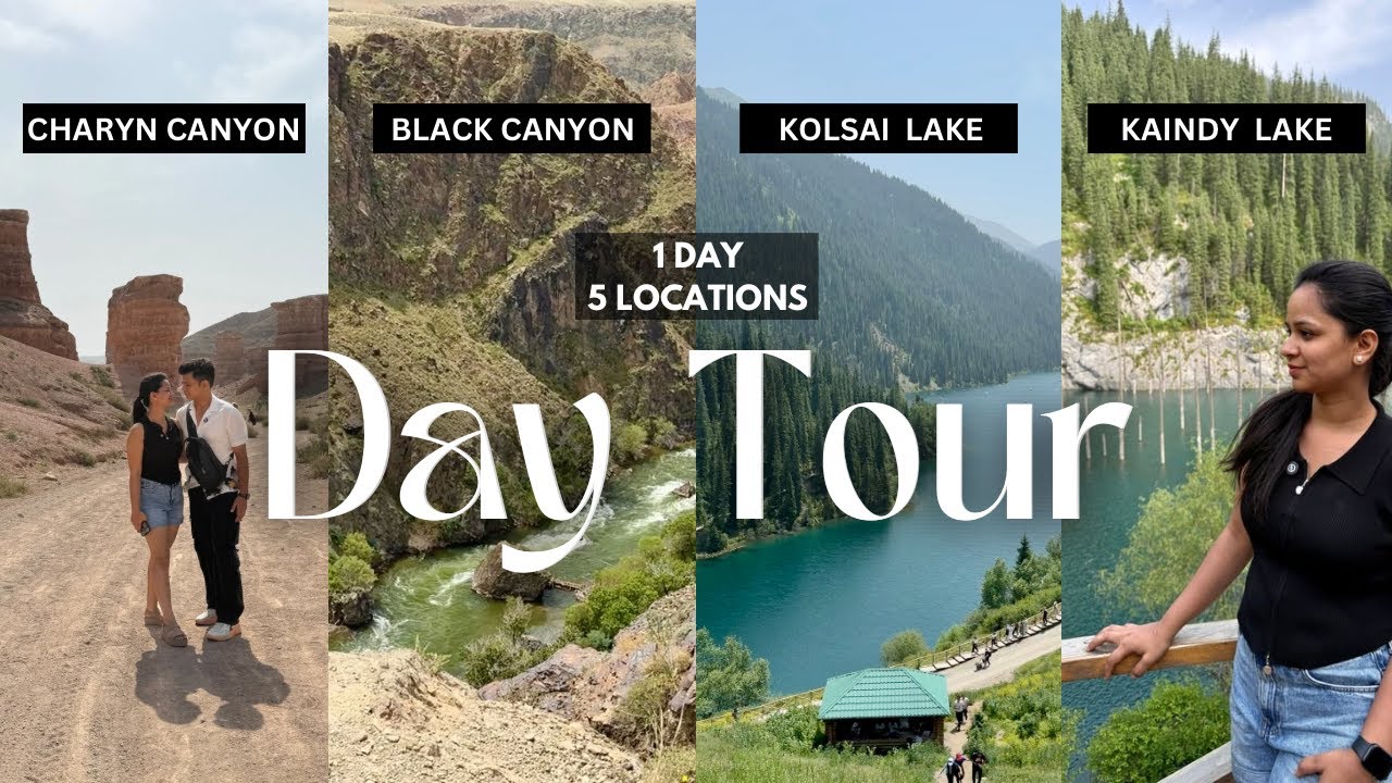 Almaty Vlog Day 5 | Charyn Canyon, Kolsai & Kaindy Lakes | Best Day Tour from Almaty!