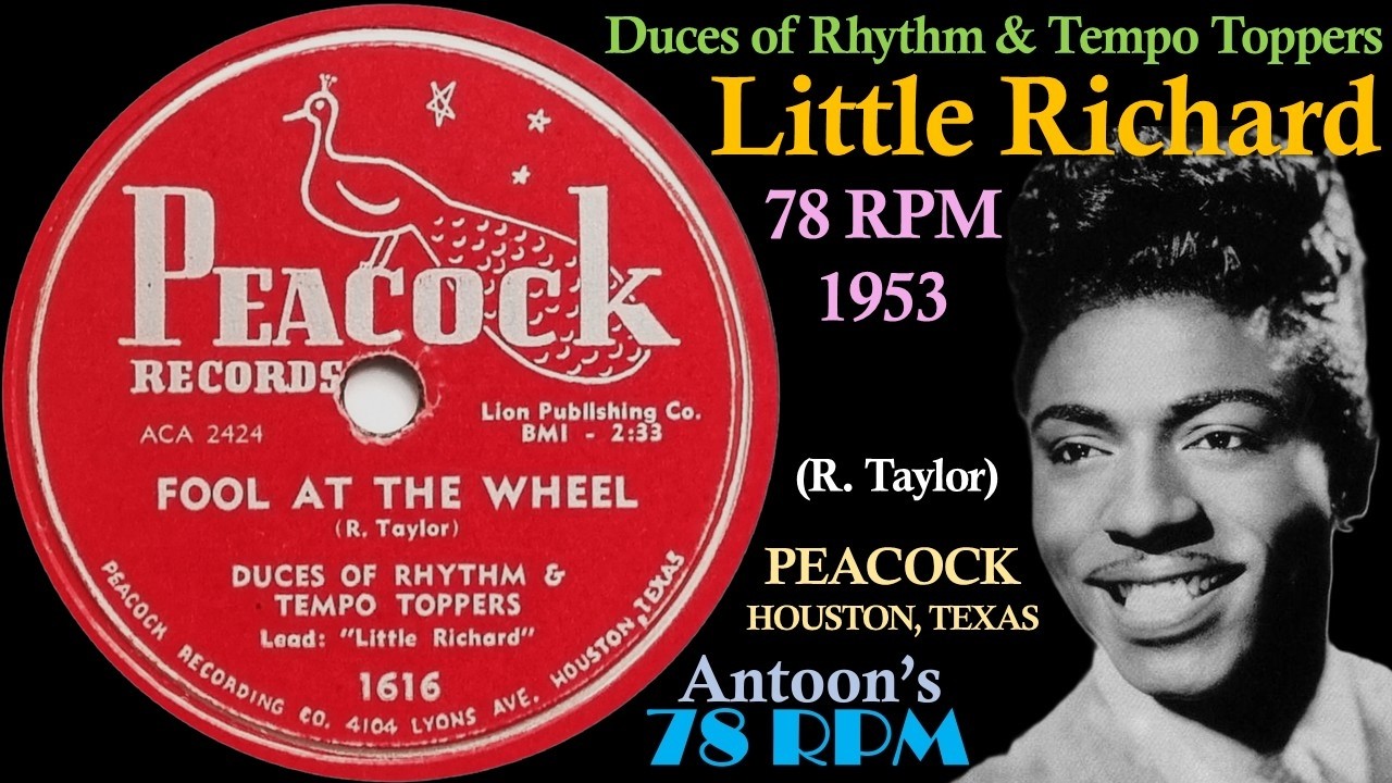 Little Richard | Fool At The Wheel | Peacock 78 rpm | 1953 USA