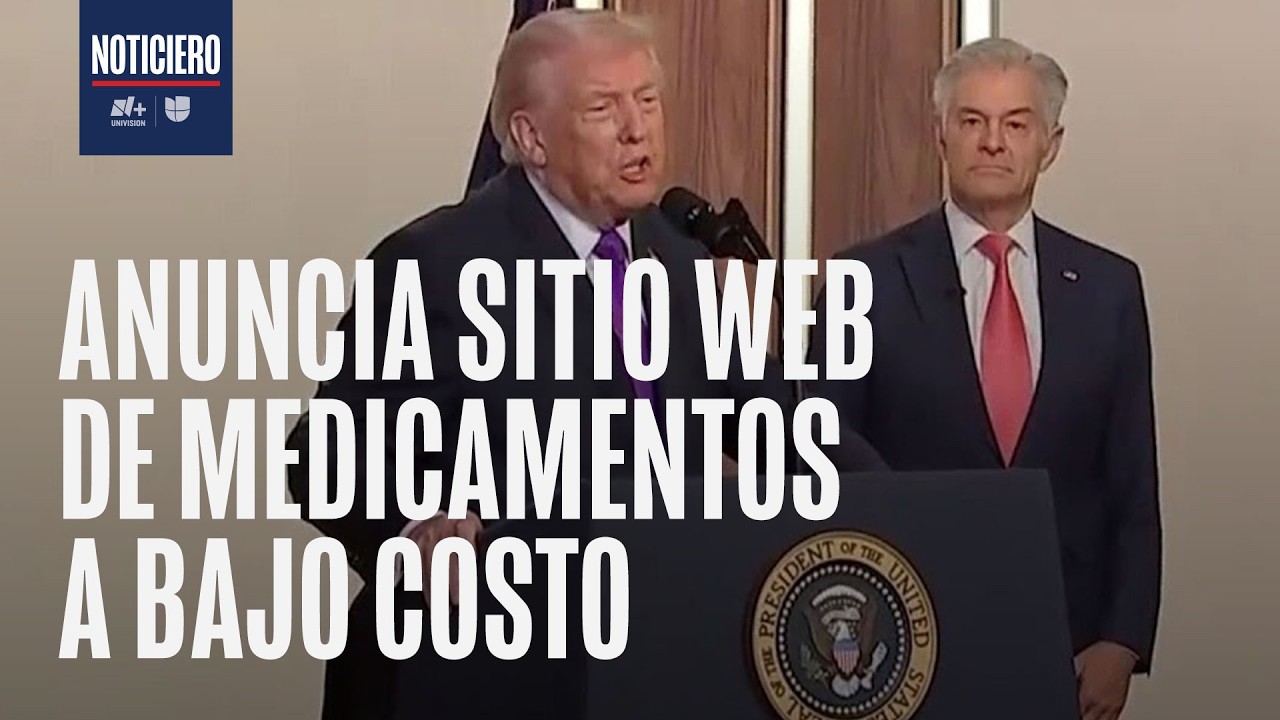 Presidente de EEUU presenta Trump Rx, su sitio web para la compra de medicinas de bajo costo
