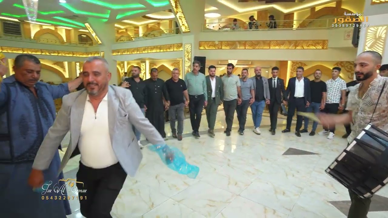 أفراح عشيرة العجيل حفل زفاف العريس جمعة مصطفى شيخو أحيا الحفل االفنان خالد الجبوري ج3