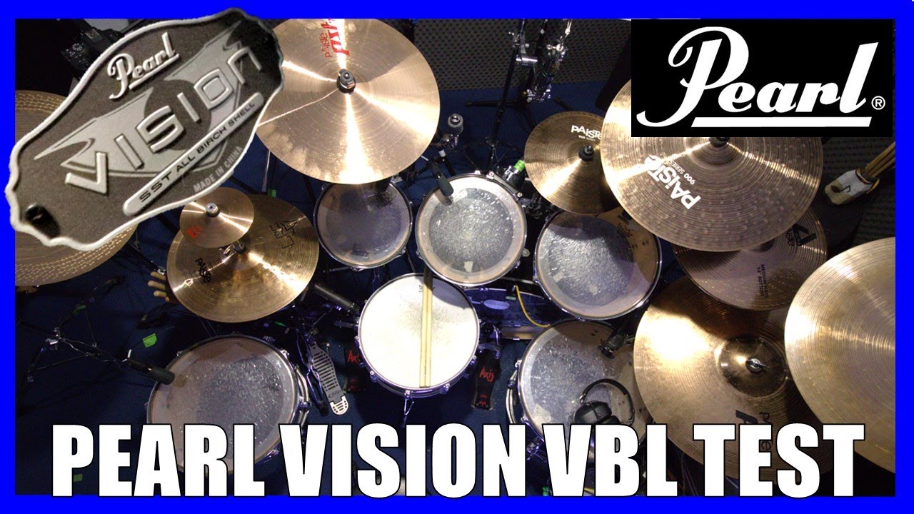 PEARL VISION VBL - Birch drum kit (sound test)