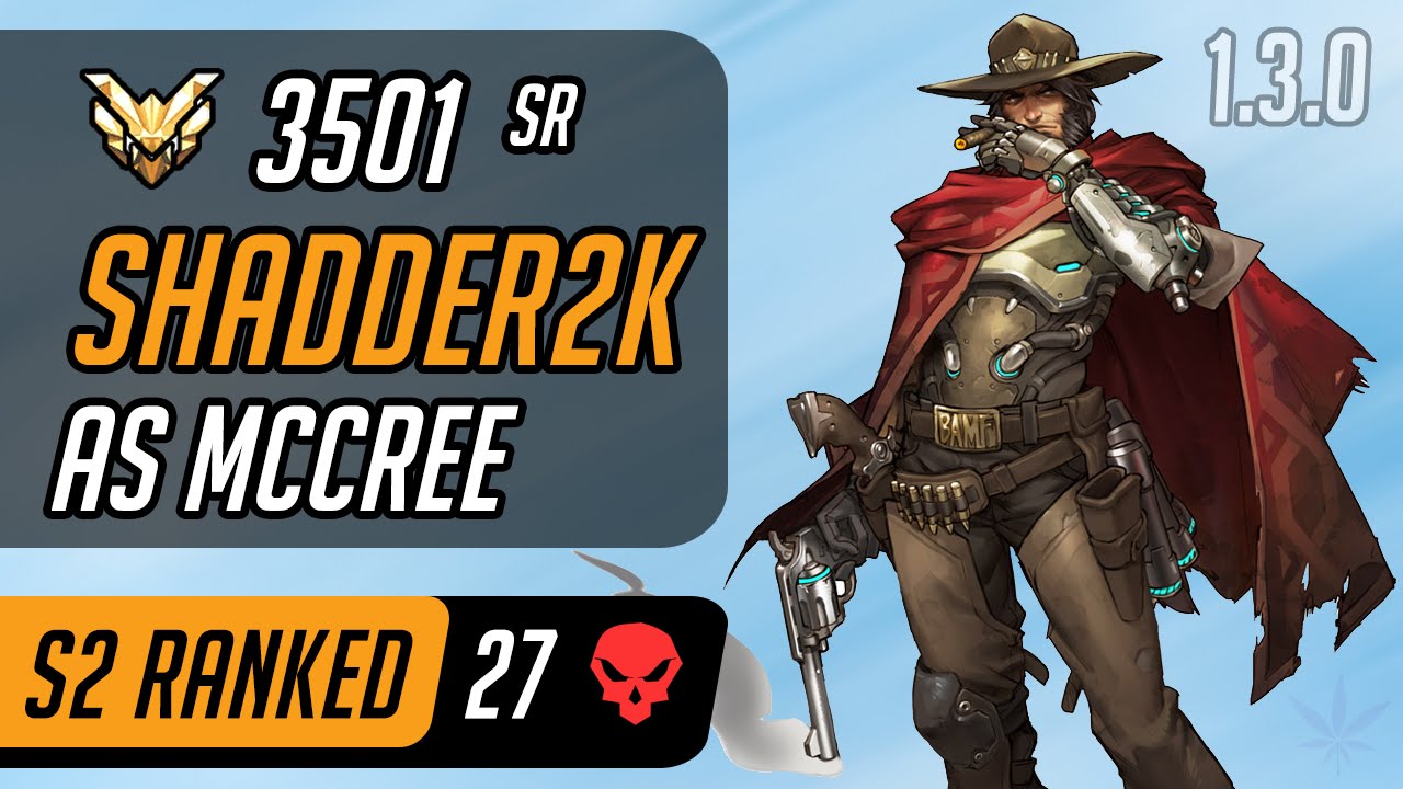 Shadder2k as McCree, Tracer & Genji in Ilios [Master &ndash; 27 eliminations - Season 2 - 1.3.0]