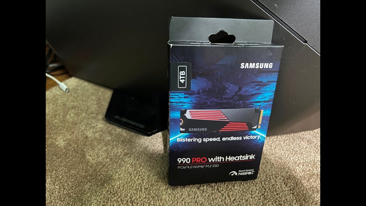 Обновление SSD Alienware Area-51 R5 NVMe до 4 ТБ с радиатором Samsung 990 Pro PCIe Gen 4x4 NVMe M...
