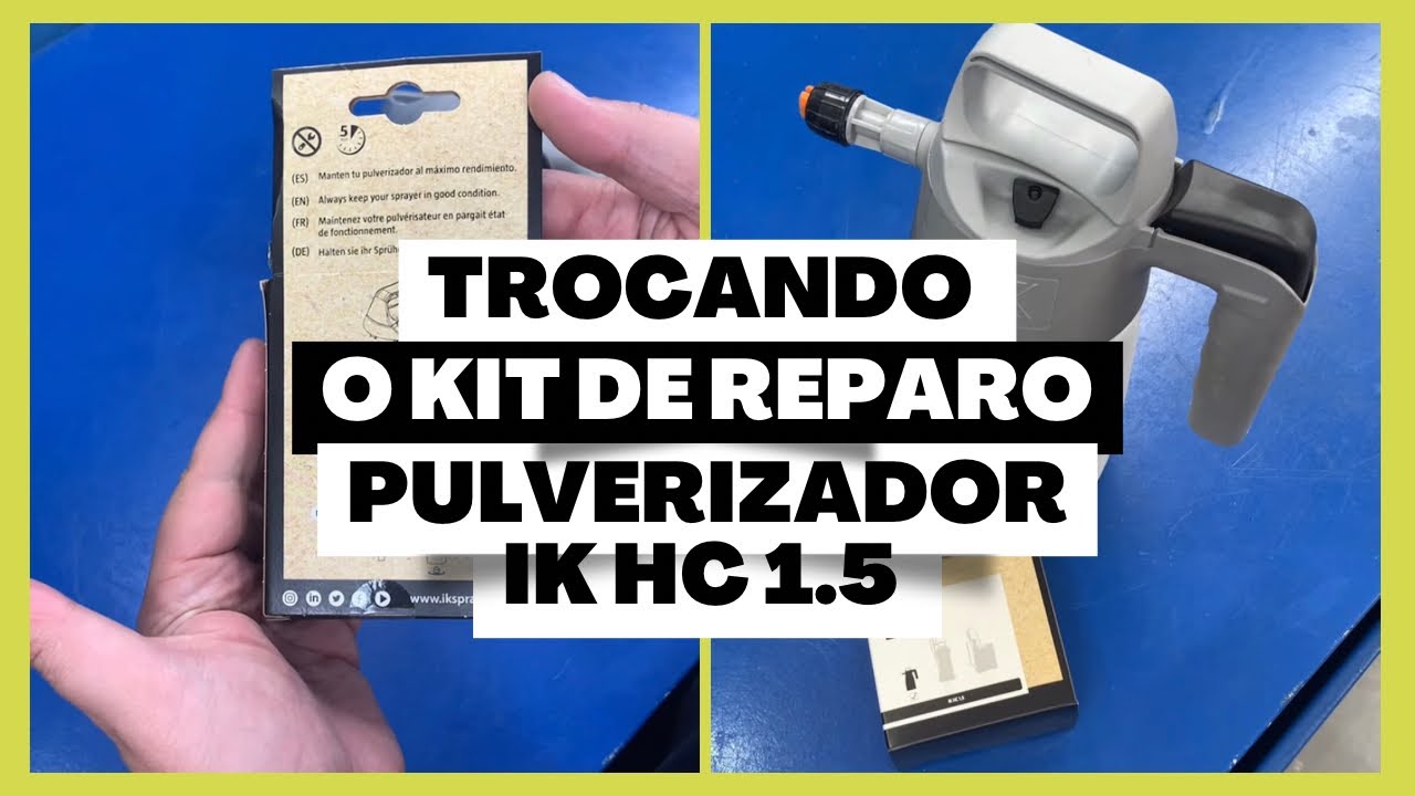 Trocando o kit de reparo e manutenção do pulverizador IK HC 1.5