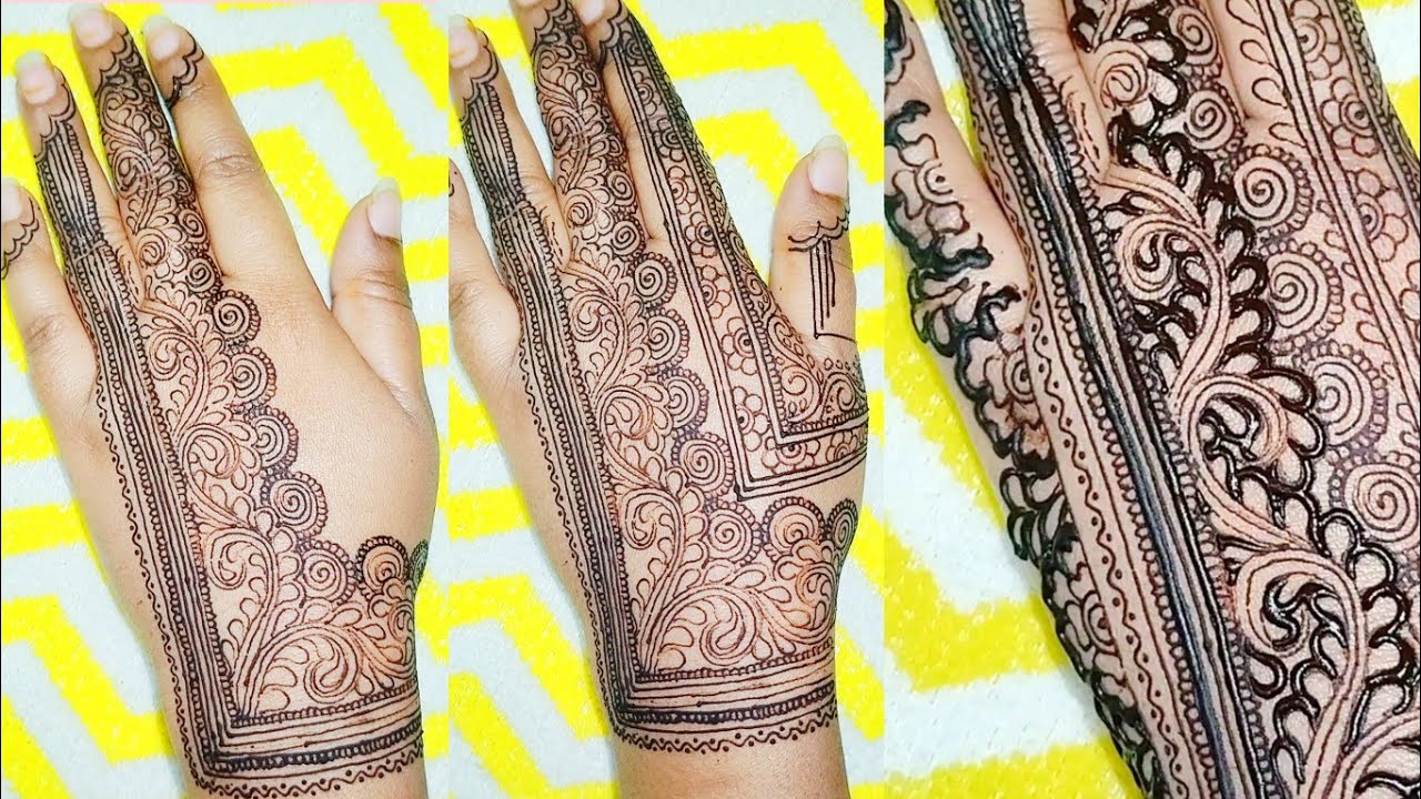 आसान L-शेप मेहंदी डिज़ाइन कैसे बनाएं | फॉर बिगिनर्स | Easy L-Shape Henna Design | Step by Step