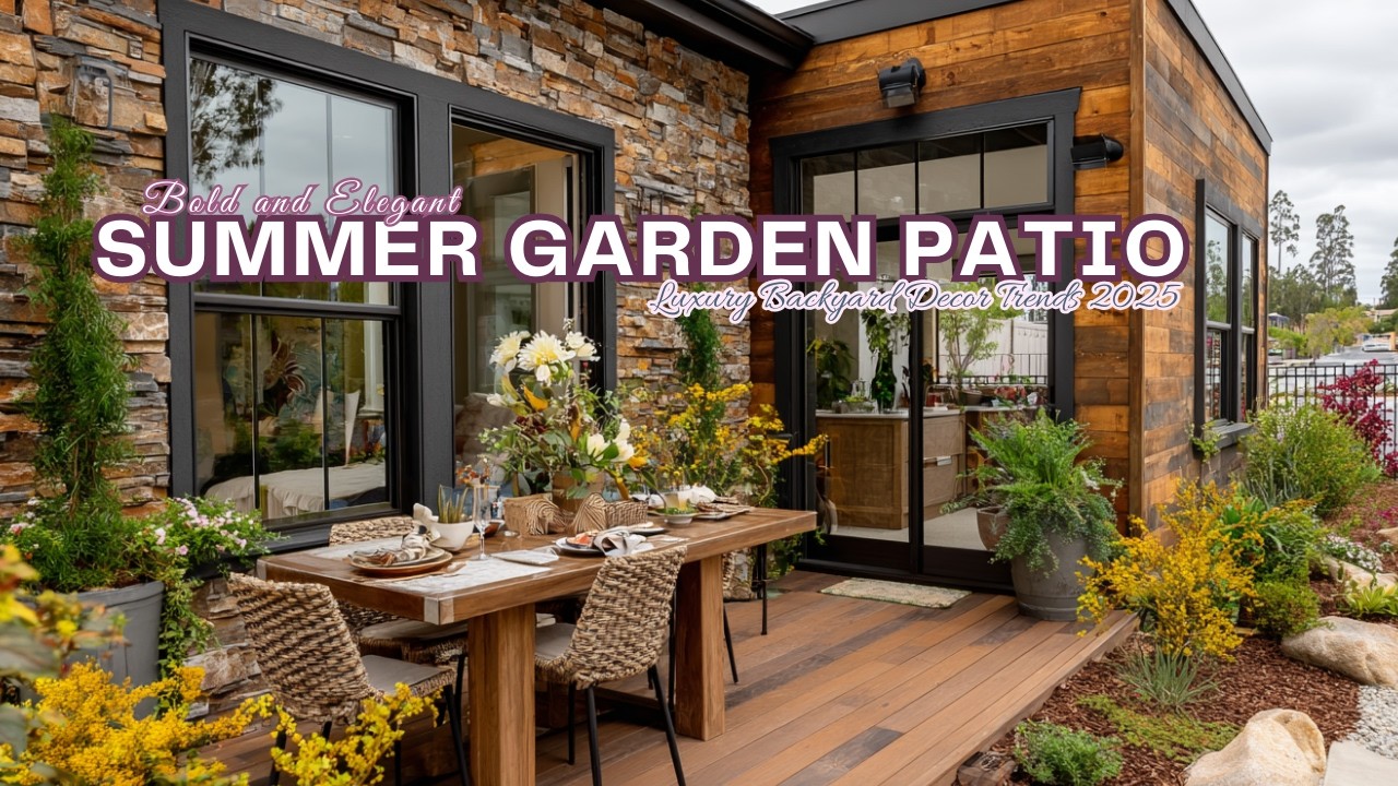 Bold and Elegant Summer Garden Patio Ideas | Luxury Backyard Decor Trends 2025