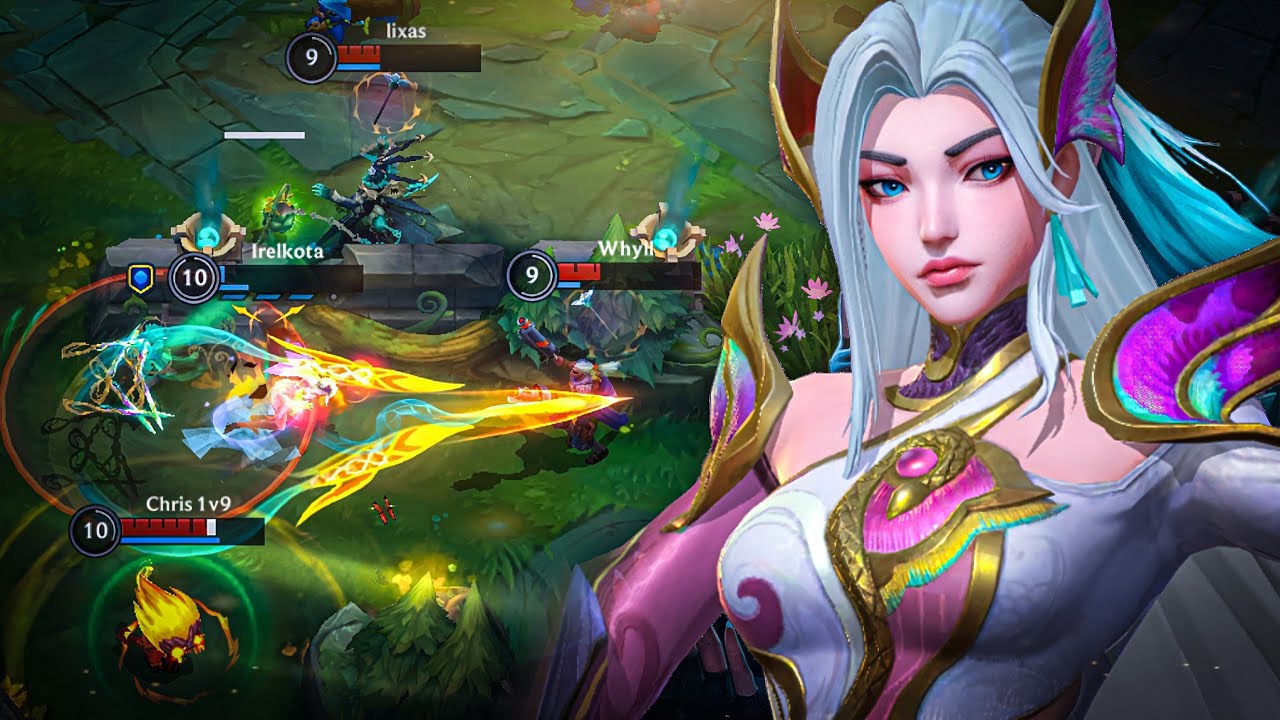 JOGANDO COM A NOVA SKIN BORDADO CELESTIAL DA IRELIA !!