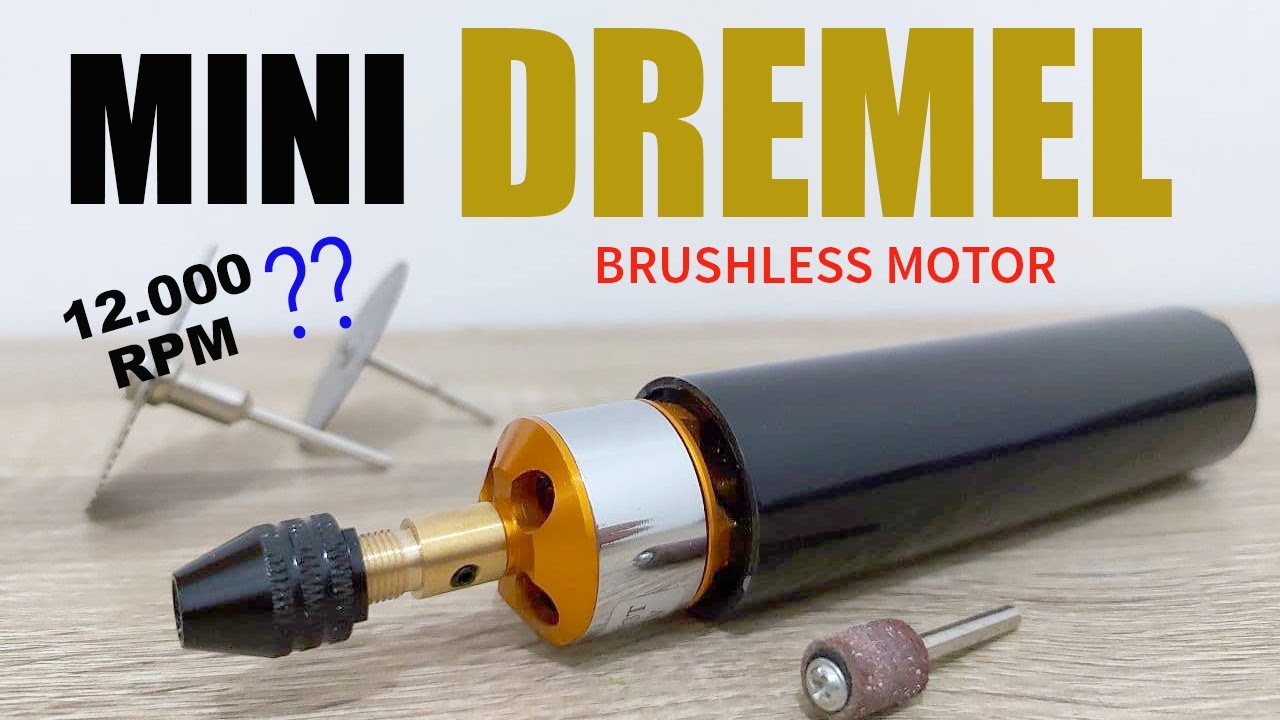 Ukuran boleh kecil tapi kecepatannya 12.000 rpm?? DIY mini dremel pake Dinamo Brushless