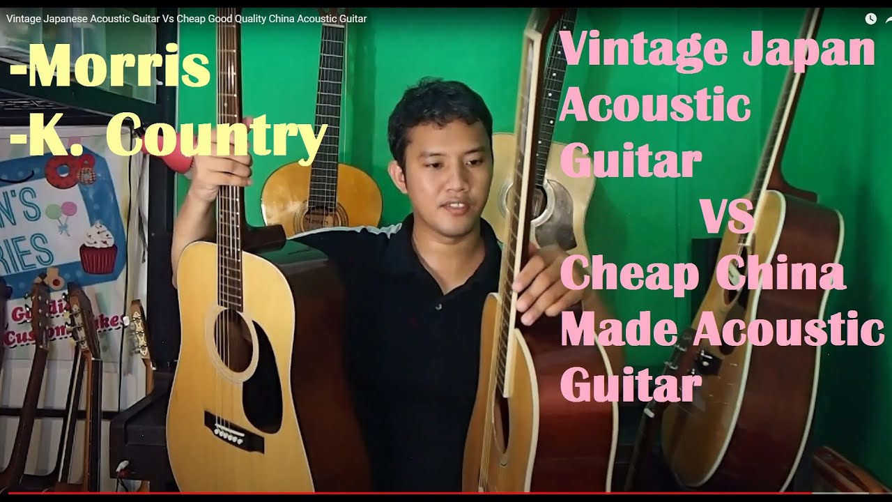 Vintage Japanese Acoustic Guitar Vs Cheap Good Quality China Acoustic Guitar