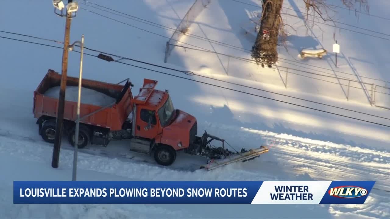 Louisville expands plowing beyond snow routes