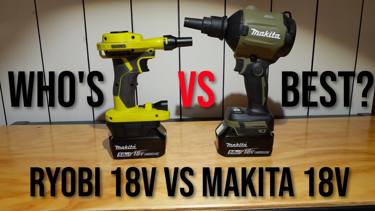 Makita 18v Dust Blower VS Ryobi 18v Dust Blower. Can Ryobi Knock Makita Off the Throne?